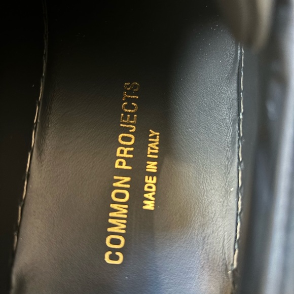 Common Projects Achilles Low Black Nubuck Leather Sneakers Men’s 39 EU / 6 US - Picture 10 of 11